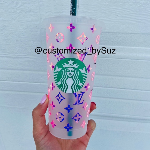 Louis Vuitton Custom Reusable Starbucks Cup - Picture 1 of 2